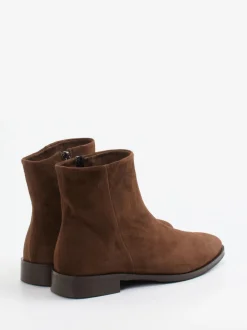 Andrea Puccini – Stiefeletten aus Veloursleder braun