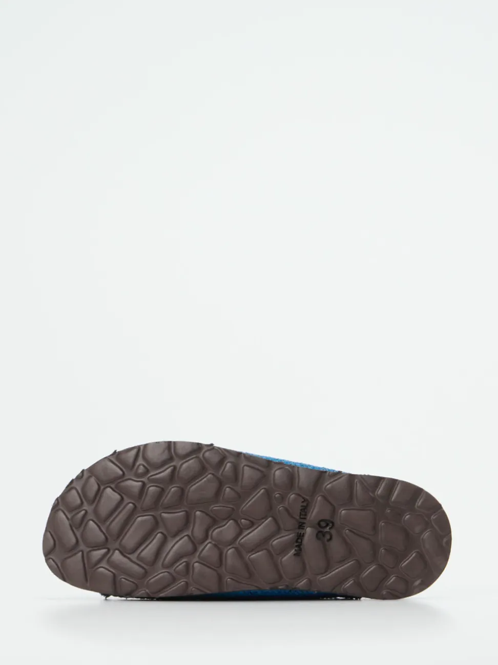 Andrea Puccini – Zweiriemer-Pantolette aus Textil blau