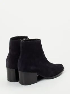 Andrea Sabatini – Ankle Boots aus Veloursleder blau