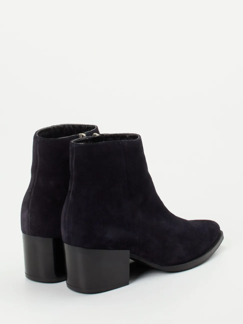 Andrea Sabatini – Ankle Boots aus Veloursleder blau