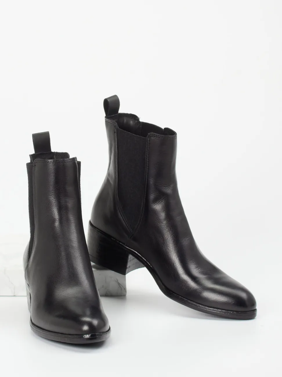 Andrea Sabatini – Chelsea Stiefelette aus Kalbleder schwarz
