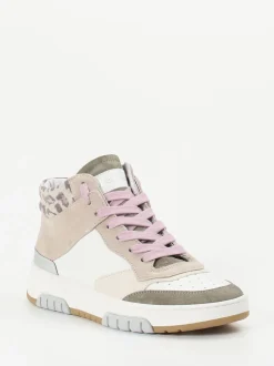 Andrea Sabatini – High-Top Sneaker aus Kalbleder Pastell