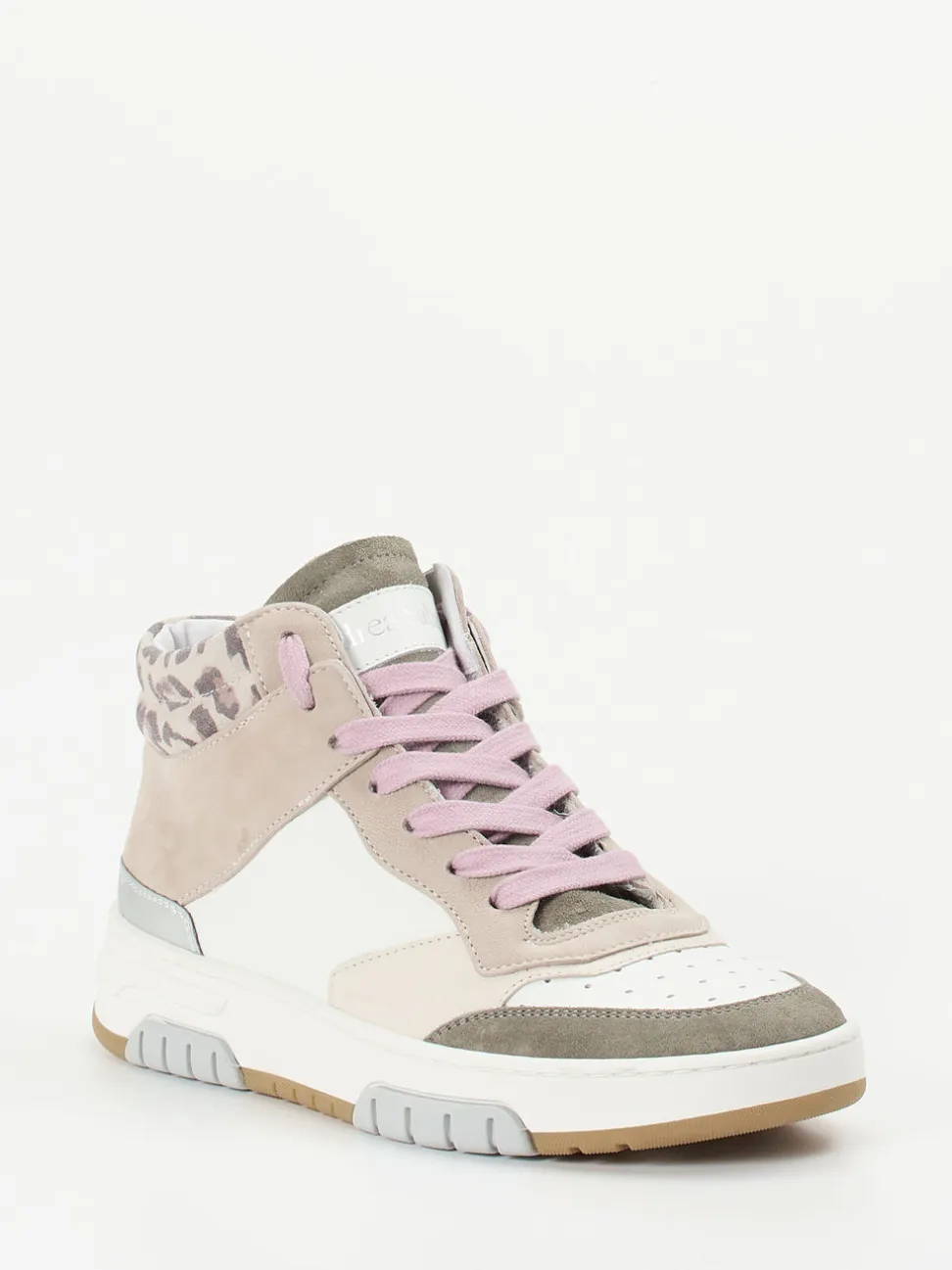 Andrea Sabatini – High-Top Sneaker aus Kalbleder Pastell
