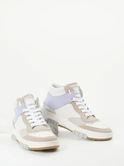 Andrea Sabatini – High-Top Sneaker aus Kalbleder Offwhite