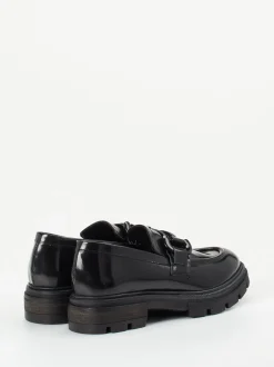 Andrea Sabatini – Loafer aus Hochglanzleder schwarz