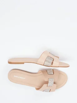 Andrea Sabatini – Pantolette aus Kalbleder Nude-Rosa