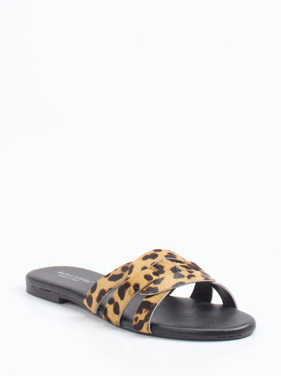 Andrea Sabatini – Pantolette aus Fell mit Leoprint