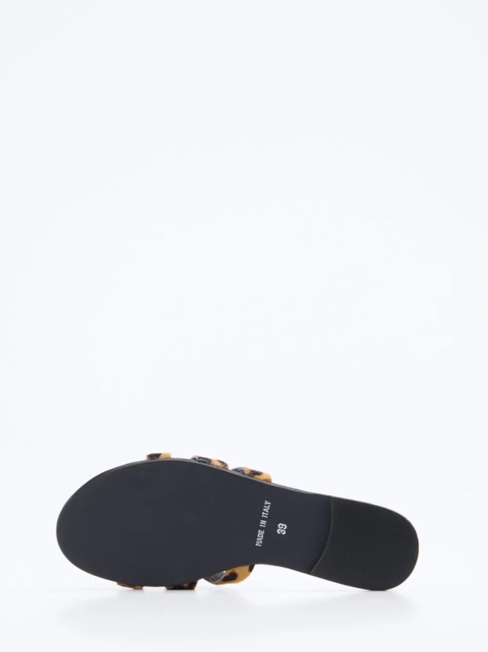 Andrea Sabatini – Pantolette aus Fell mit Leoprint