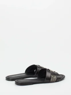 Andrea Sabatini – Pantolette aus Kalbleder mit Strass