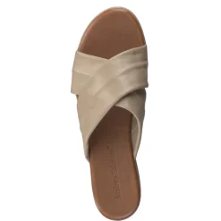 Andrea Sabatini – Plateau-Pantolette aus Kalbleder Beige