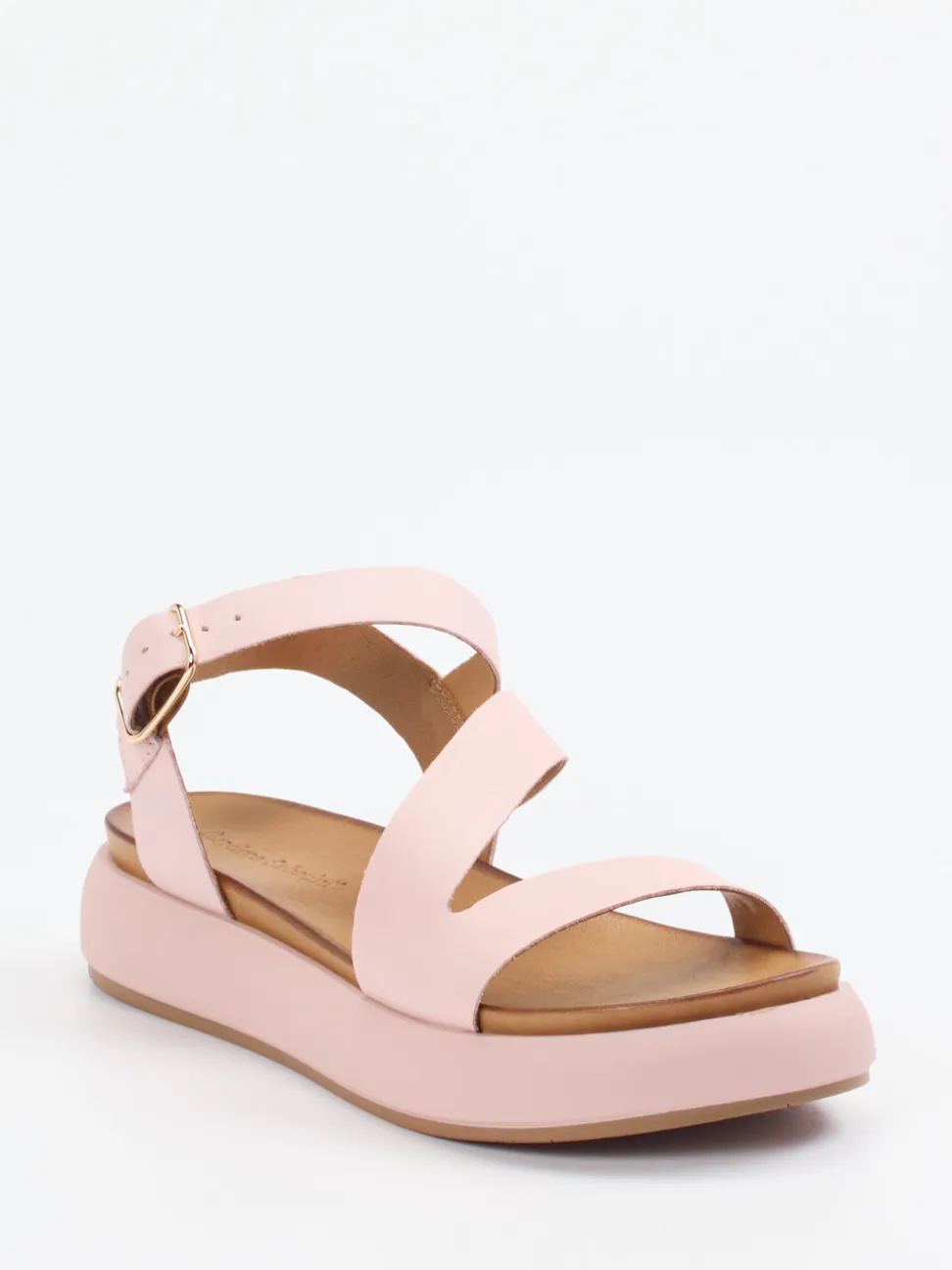 Andrea Sabatini – Plateau-Sandale aus Kalbleder rosa