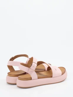 Andrea Sabatini – Plateau-Sandale aus Kalbleder rosa