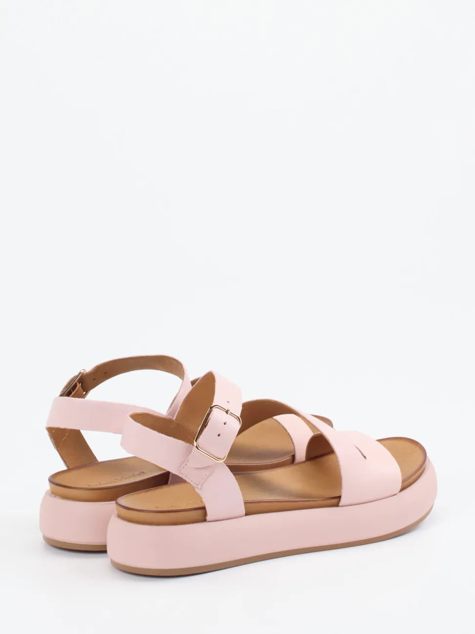 Andrea Sabatini – Plateau-Sandale aus Kalbleder rosa