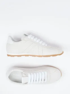 Andrea Sabatini – Retro-Sneaker aus Nubukleder Offwhite