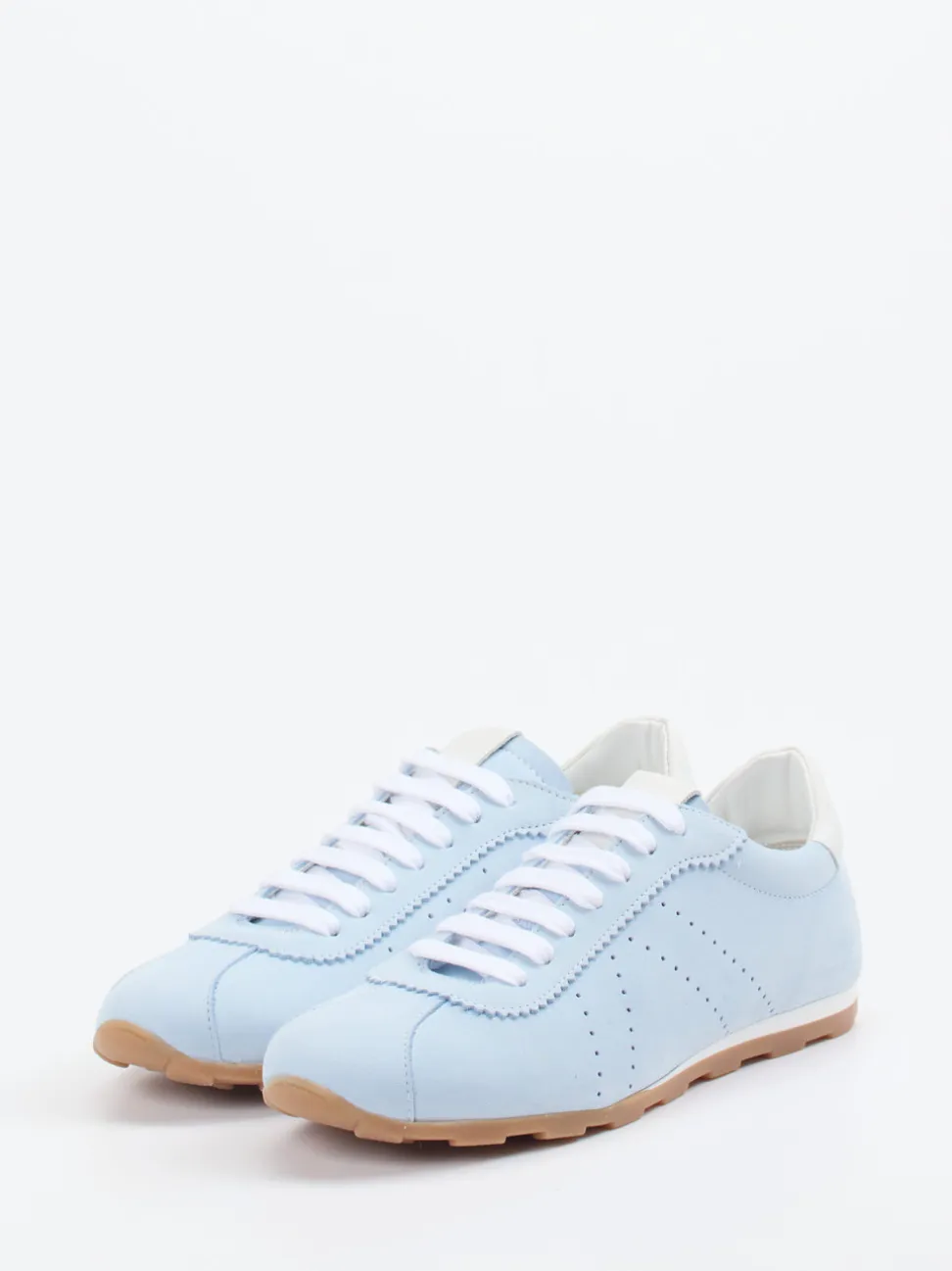 Andrea Sabatini – Retro-Sneaker aus Nubukleder Pastellblau