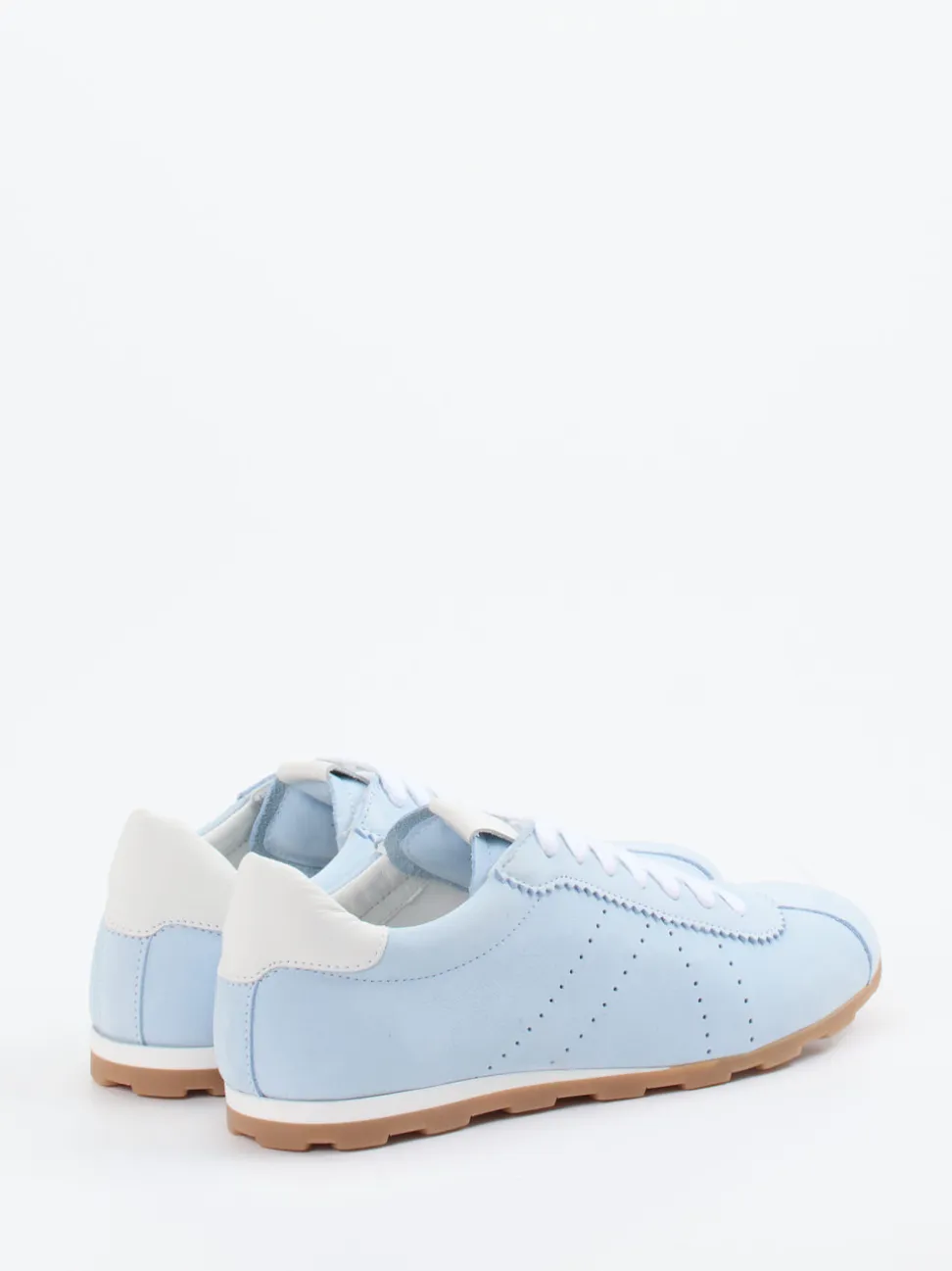 Andrea Sabatini – Retro-Sneaker aus Nubukleder Pastellblau