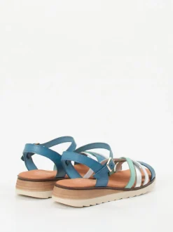 Andrea Sabatini – Riemchensandale aus Glattleder multicolor