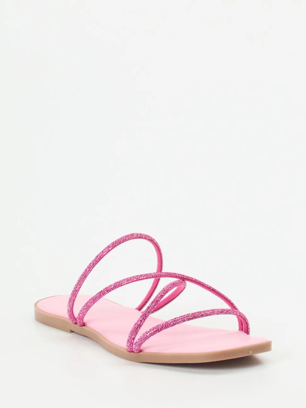 Andrea Sabatini – Zehentrenner aus Metallicleder pink