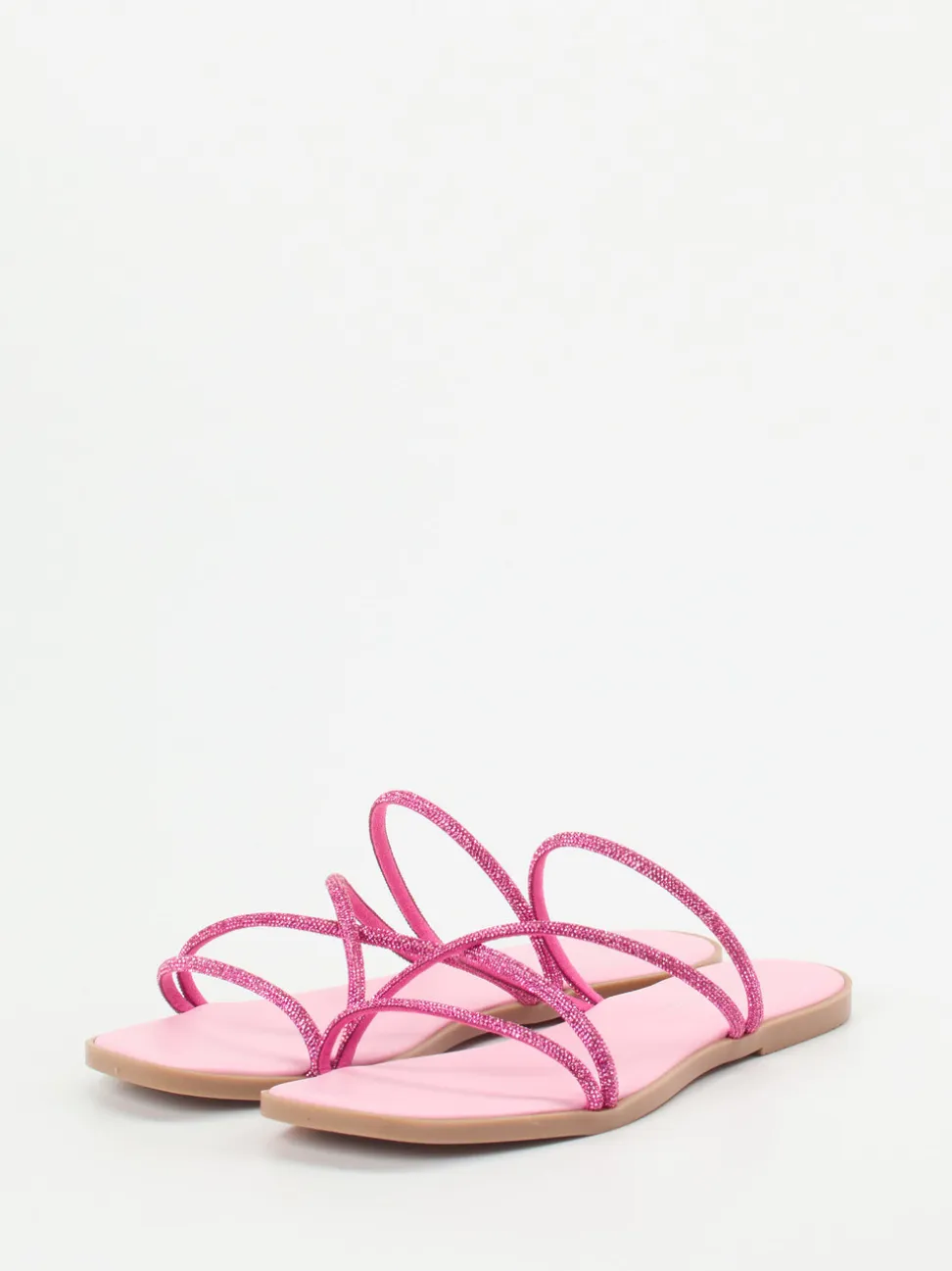 Andrea Sabatini – Zehentrenner aus Metallicleder pink