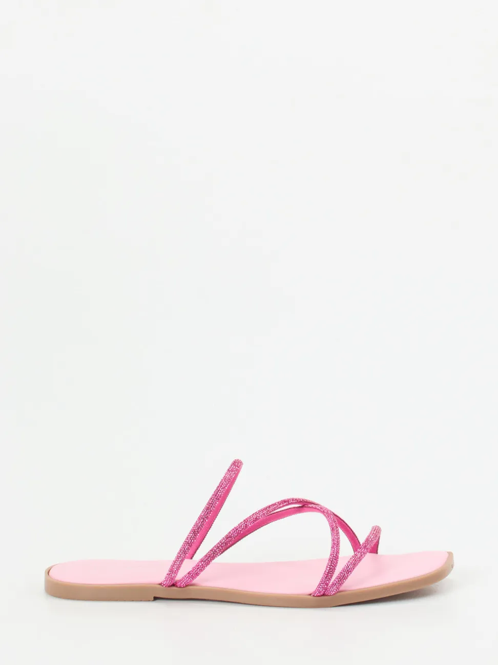 Andrea Sabatini – Zehentrenner aus Metallicleder pink