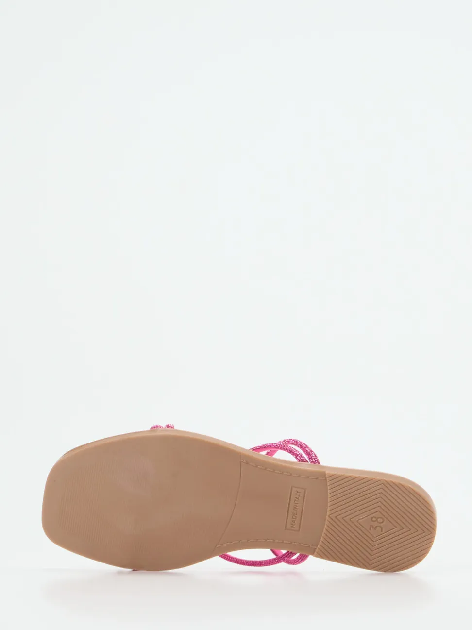 Andrea Sabatini – Zehentrenner aus Metallicleder pink