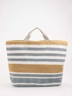 ANOKHI – Shopper aus Textil im Streifen-Design