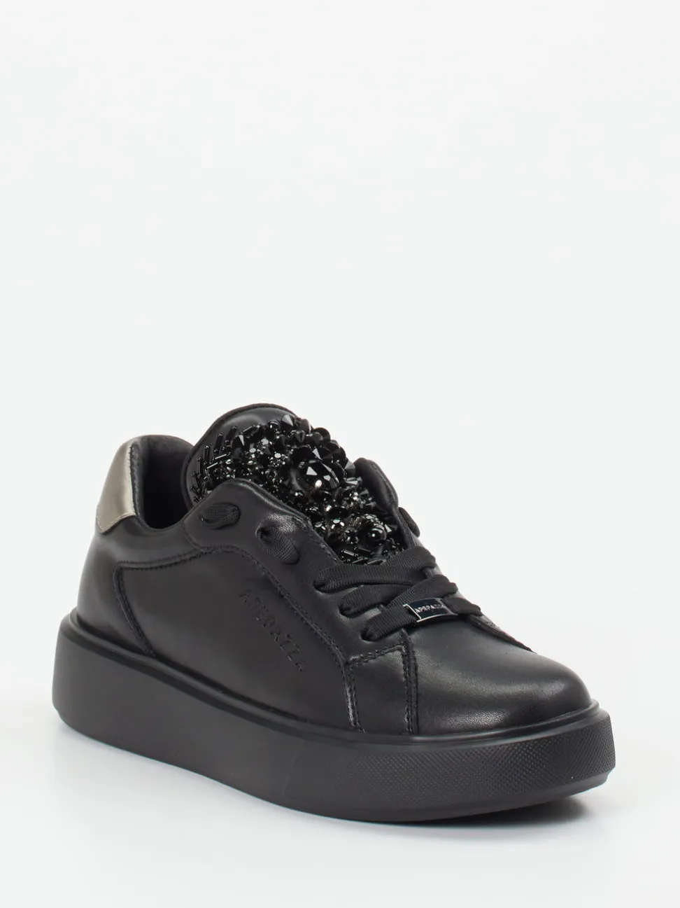 Apepazza – Sneaker aus Glattleder Schwarz