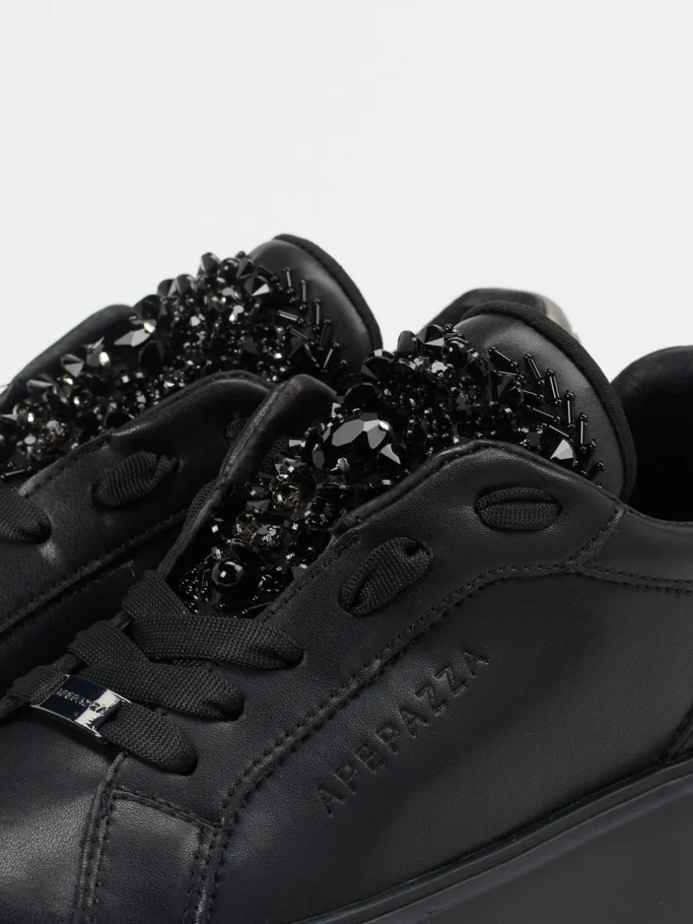 Apepazza – Sneaker aus Glattleder Schwarz