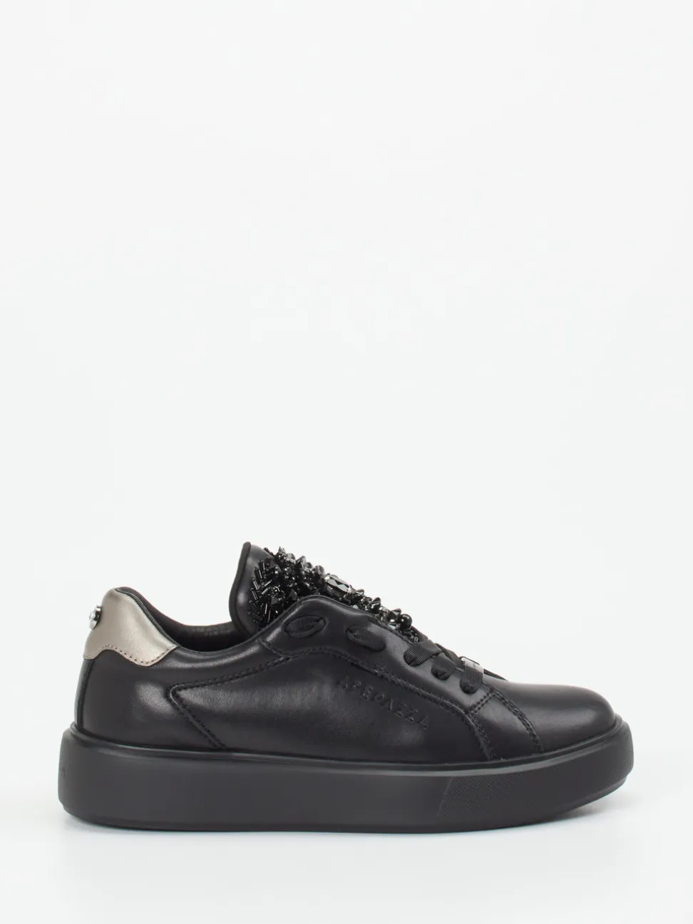 Apepazza – Sneaker aus Glattleder Schwarz