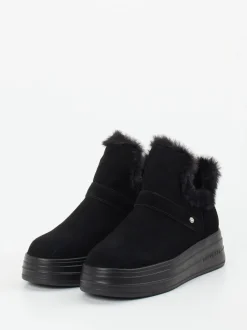 Apepazza – Stiefeletten aus Veloursleder schwarz
