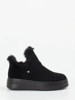 Apepazza – Stiefeletten aus Veloursleder schwarz