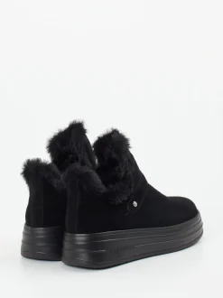Apepazza – Stiefeletten aus Veloursleder schwarz