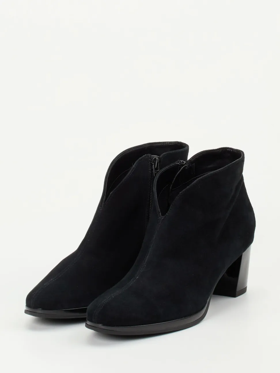 Ara – Ankle Boots aus Veloursleder Schwarz