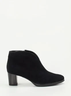 Ara – Ankle Boots aus Veloursleder Schwarz