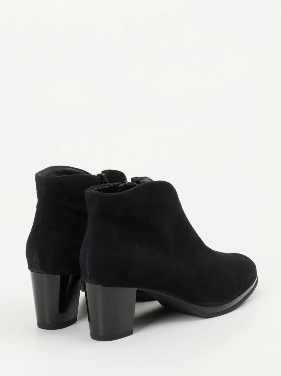 Ara – Ankle Boots aus Veloursleder Schwarz