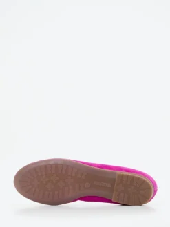 Ara – Ballerinas aus Veloursleder in Pink