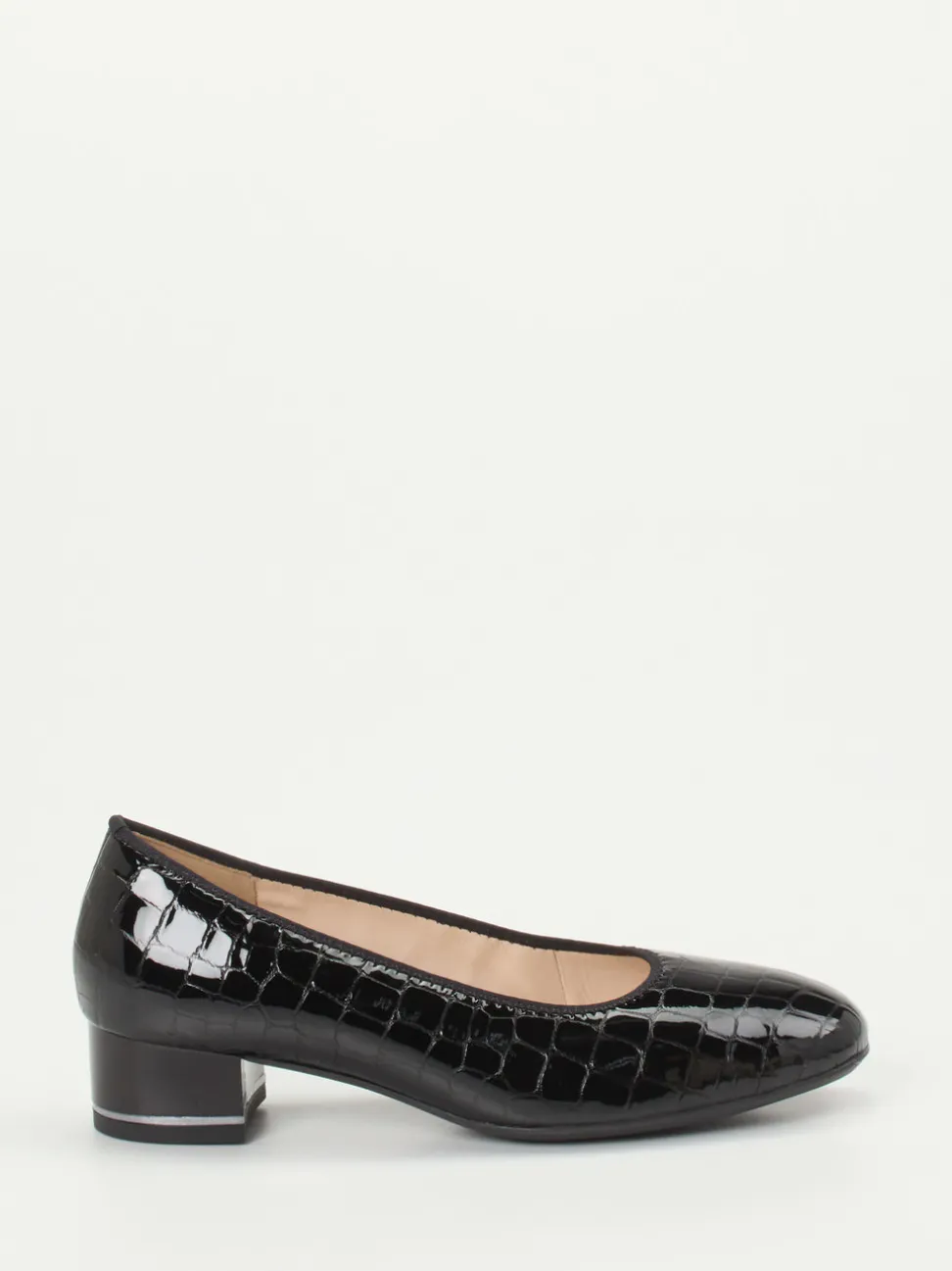 Ara – Blockabsatz-Pumps aus Lackleder Schwarz