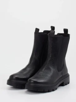 Ara – Chelsea-Stiefelette aus Kalbleder Schwarz