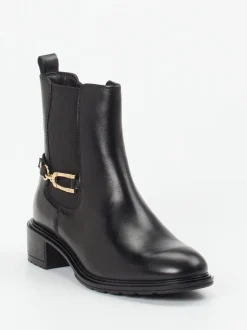 Ara – Chelsea-Stiefelette aus Kalbleder Schwarz