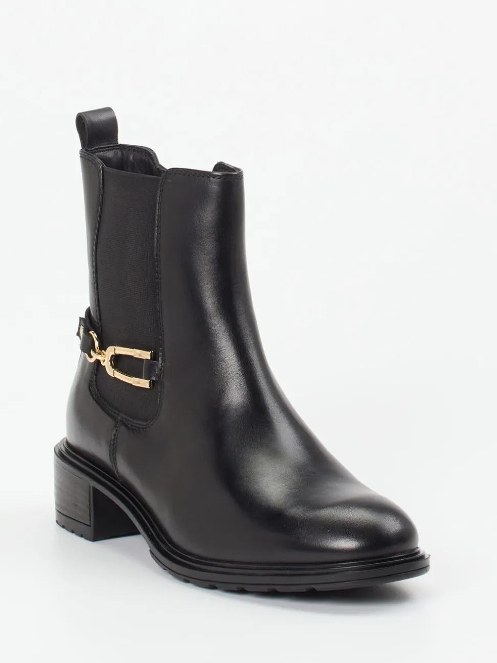 Ara – Chelsea-Stiefelette aus Kalbleder Schwarz