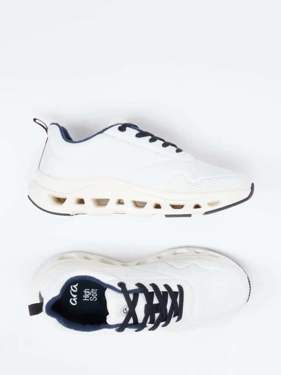 Ara – Chunky Sneaker aus Textil in Offwhite