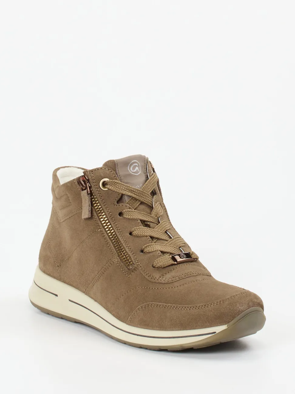 Ara – High-Top Sneaker aus Veloursleder braun