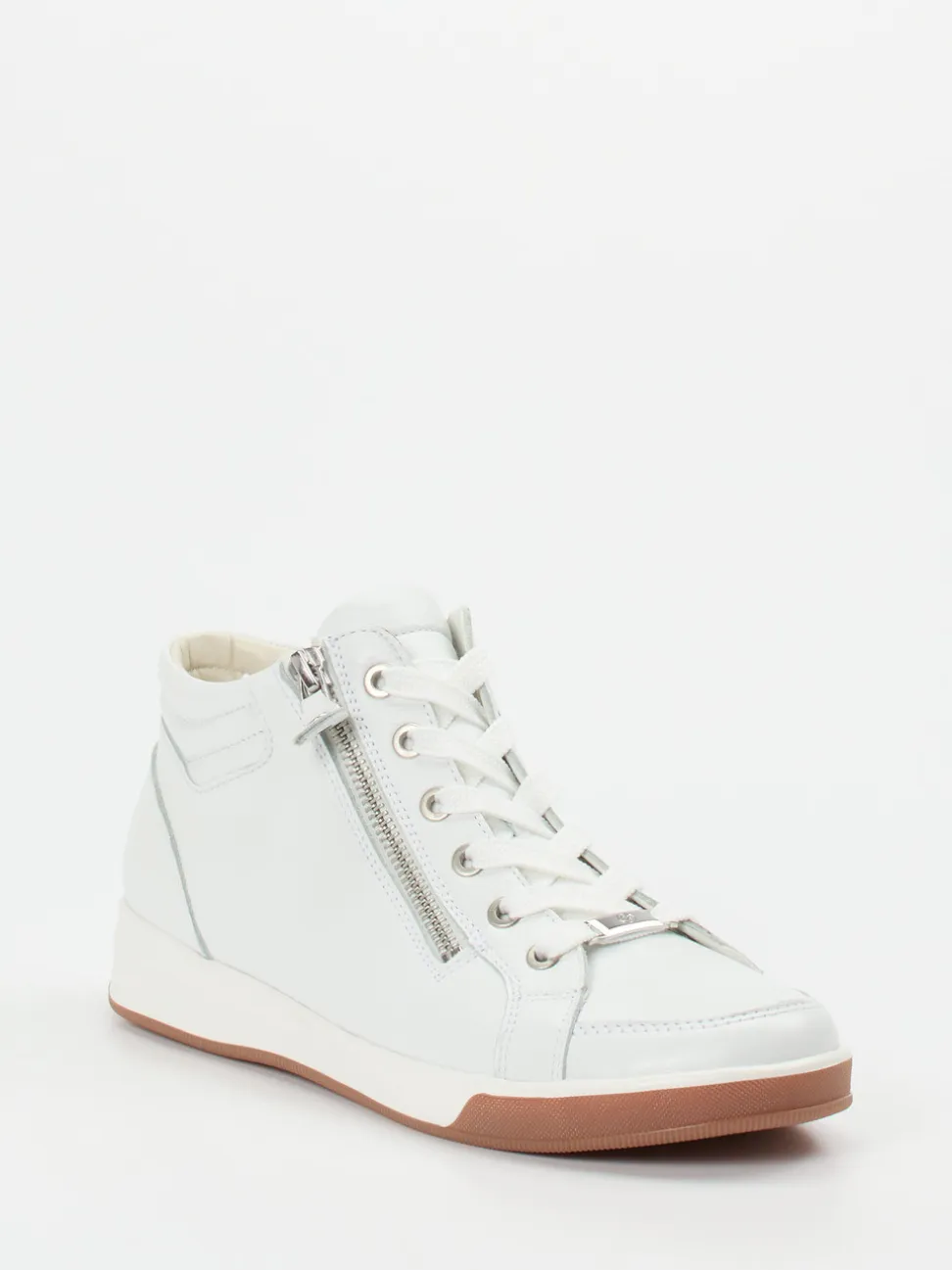 Ara – High-Top-Sneaker aus Kalbleder Offwhite