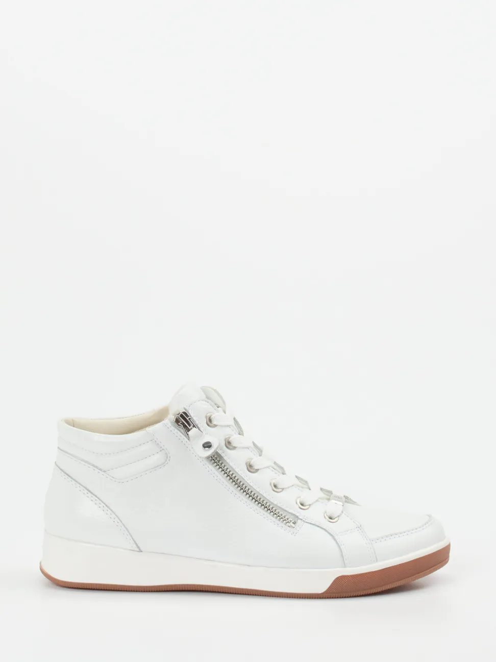 Ara – High-Top-Sneaker aus Kalbleder Offwhite