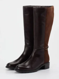 Ara – Kniehohe Stiefel aus Kalbleder in Braun