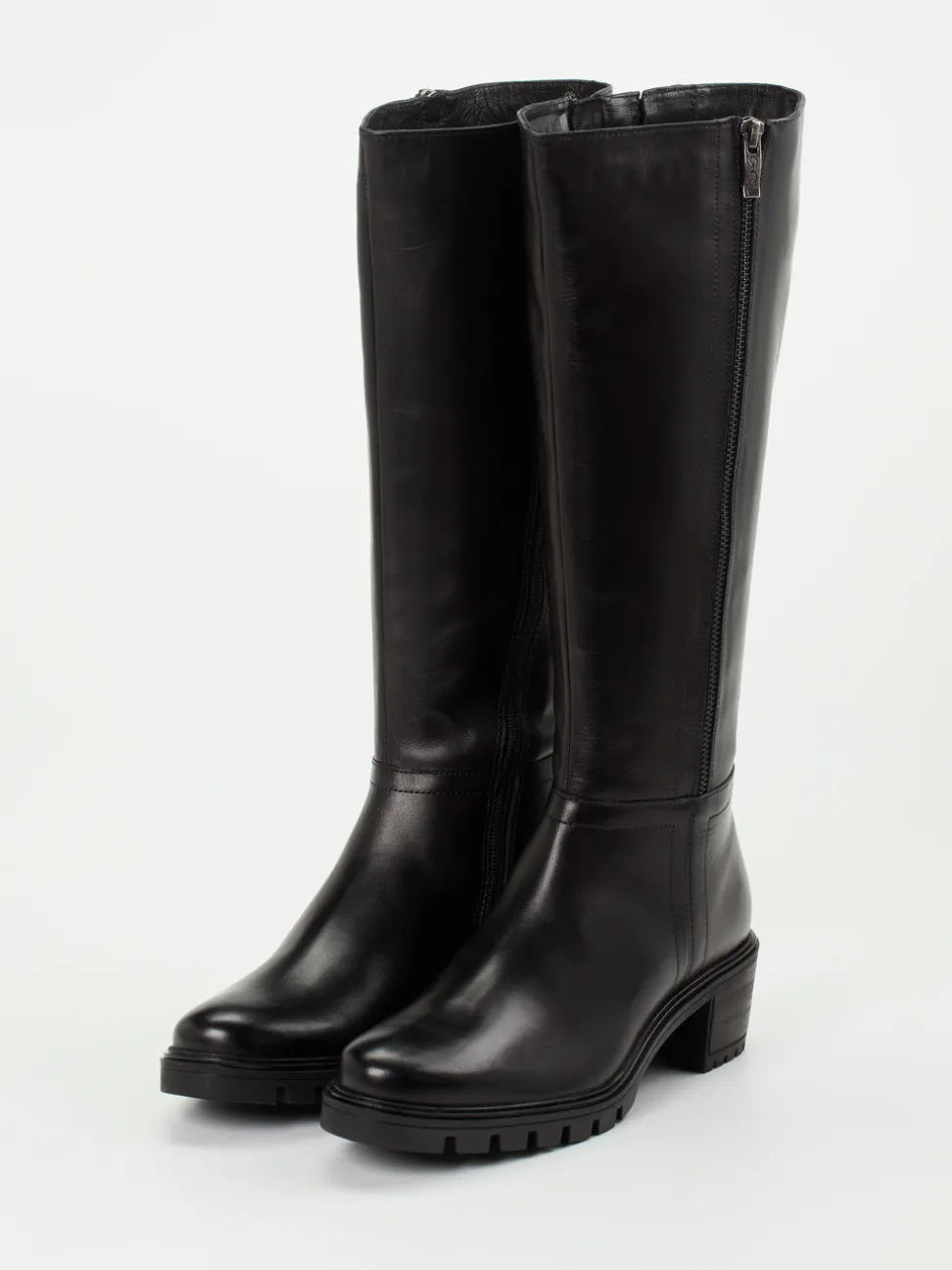 Ara – Kniehohe Stiefel aus Kalbleder Schwarz