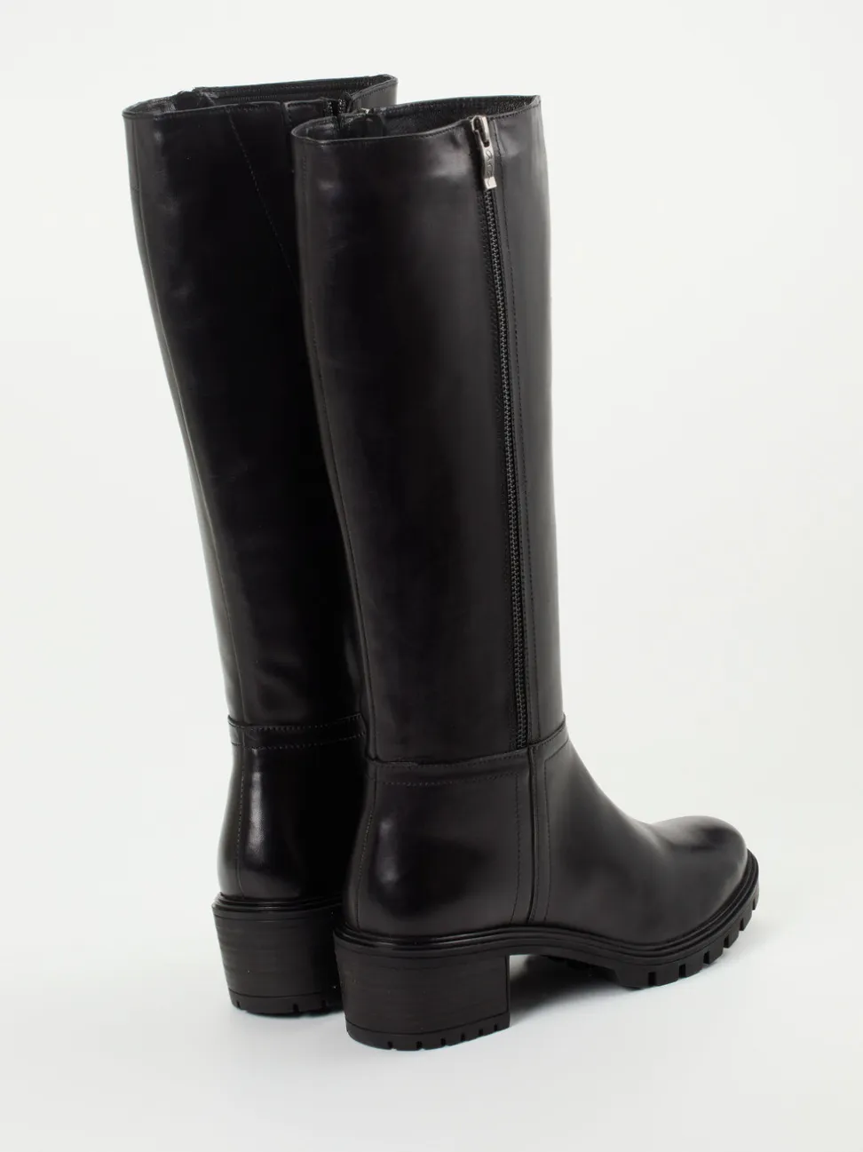Ara – Kniehohe Stiefel aus Kalbleder Schwarz