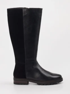 Ara – Kniehohe Stiefel aus Leder Schwarz