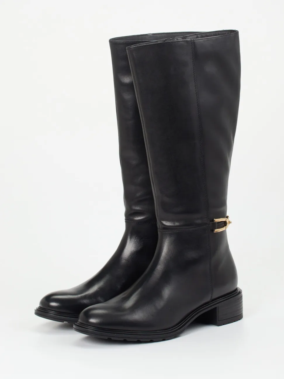 Ara – Kniehohe Stiefel aus Kalbleder schwarz