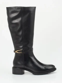 Ara – Kniehohe Stiefel aus Kalbleder schwarz
